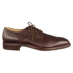 Men's GRAVATI X ARTHUR BEREN Size 9.5 Brown Textured Leather Lace Up Shoes