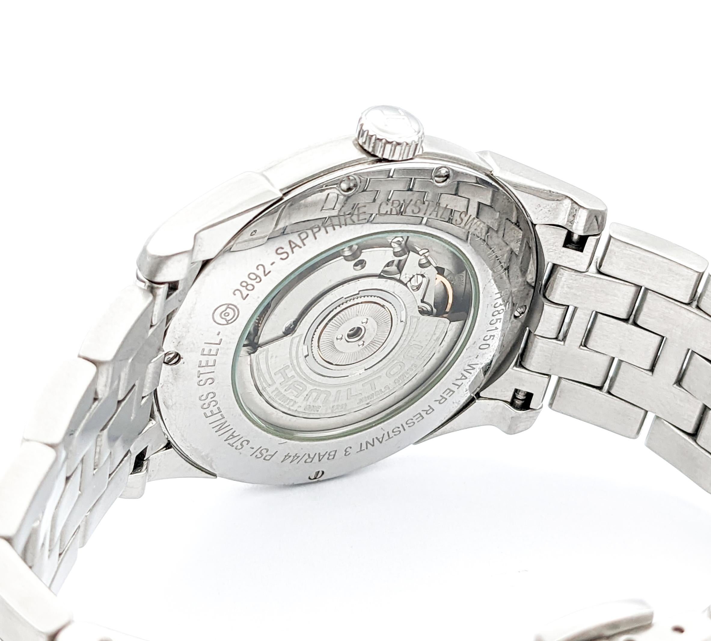 Modern Men's Hamilton Automatic Jazzmaster Slim watch In stainless steel
