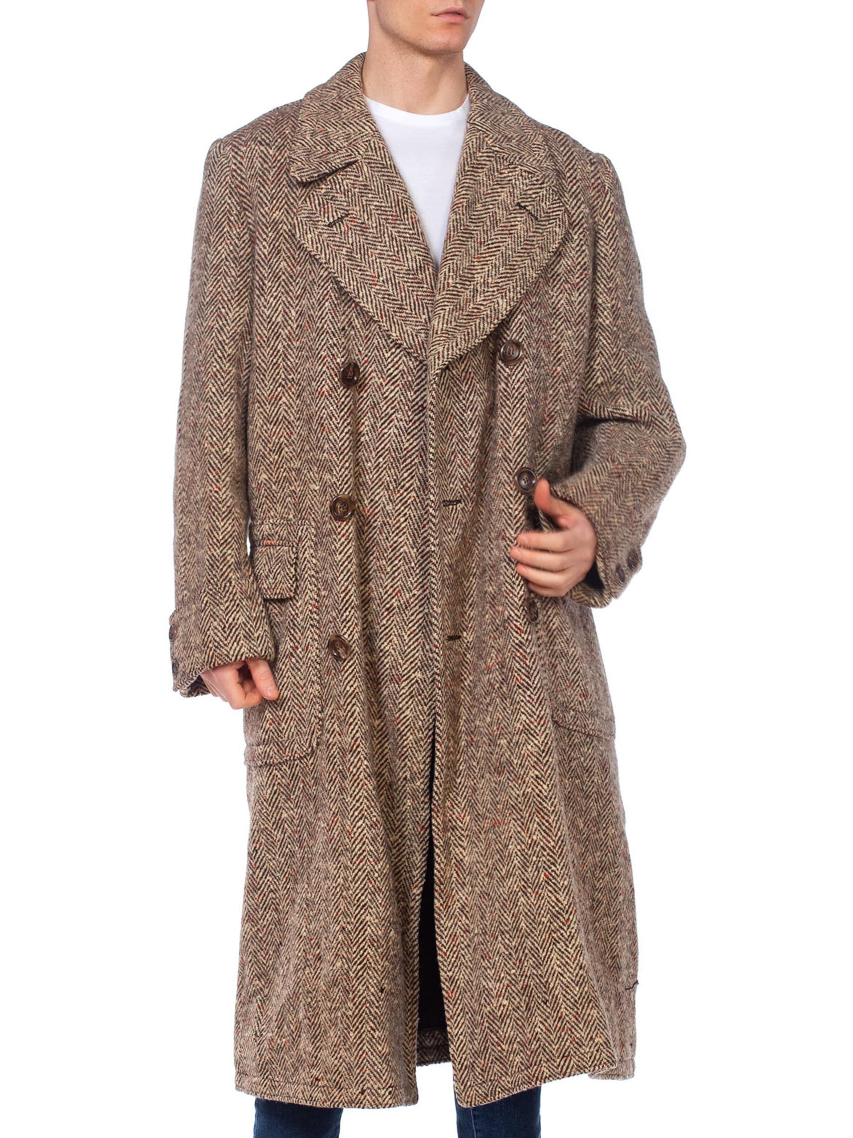 harris tweed mens overcoat