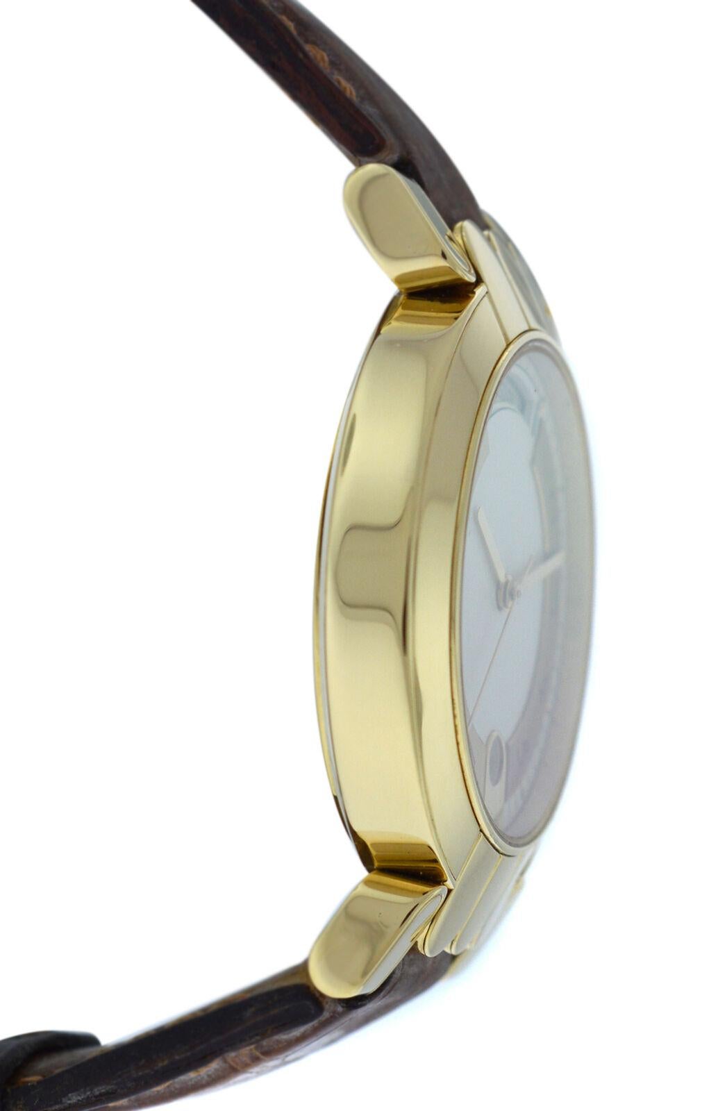 Modern Men's Harry Winston Premier 18 Karat Yellow Gold Day Date Automatic Watch For Sale