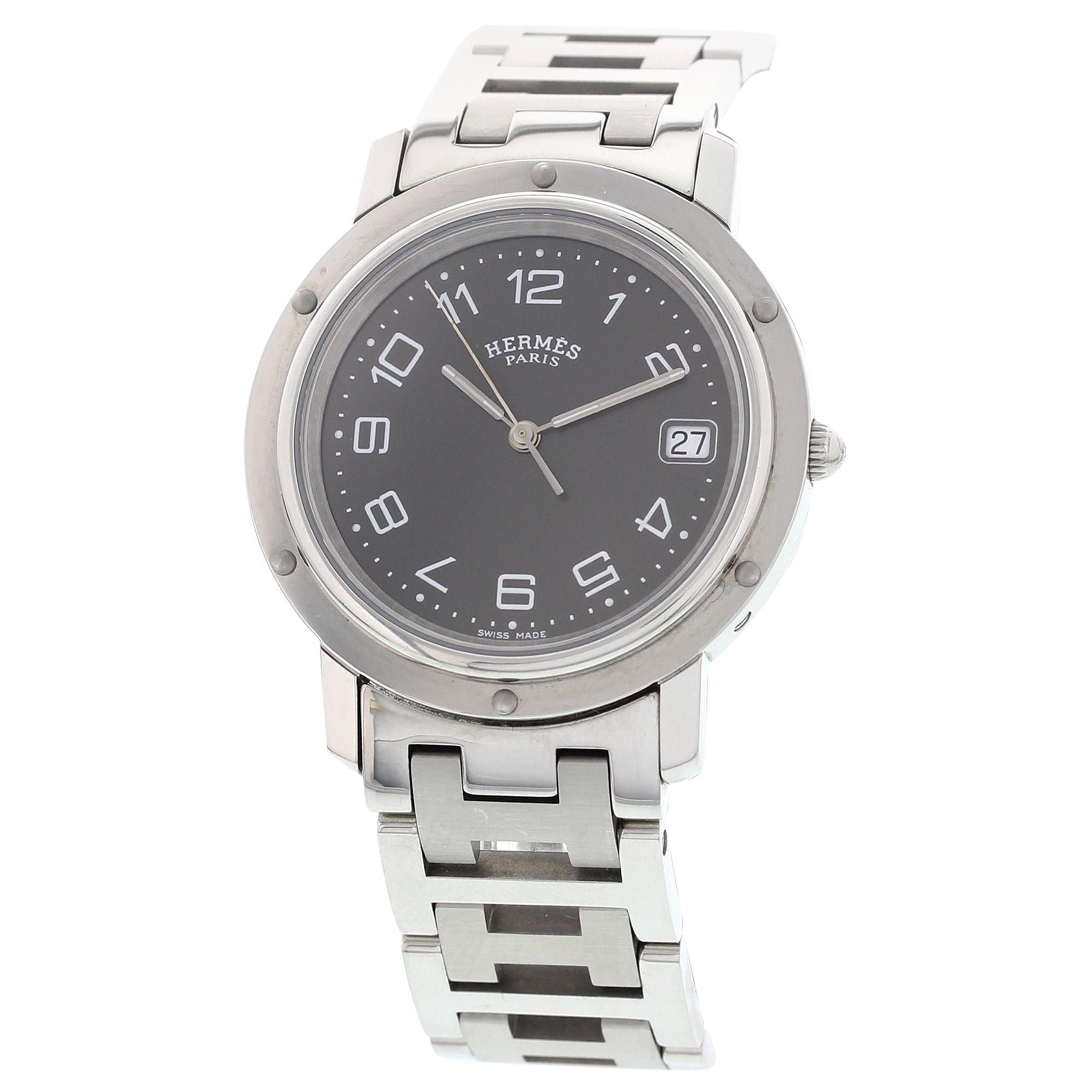 Men's Hermes Clipper Stainless Steel Watch CL6.710