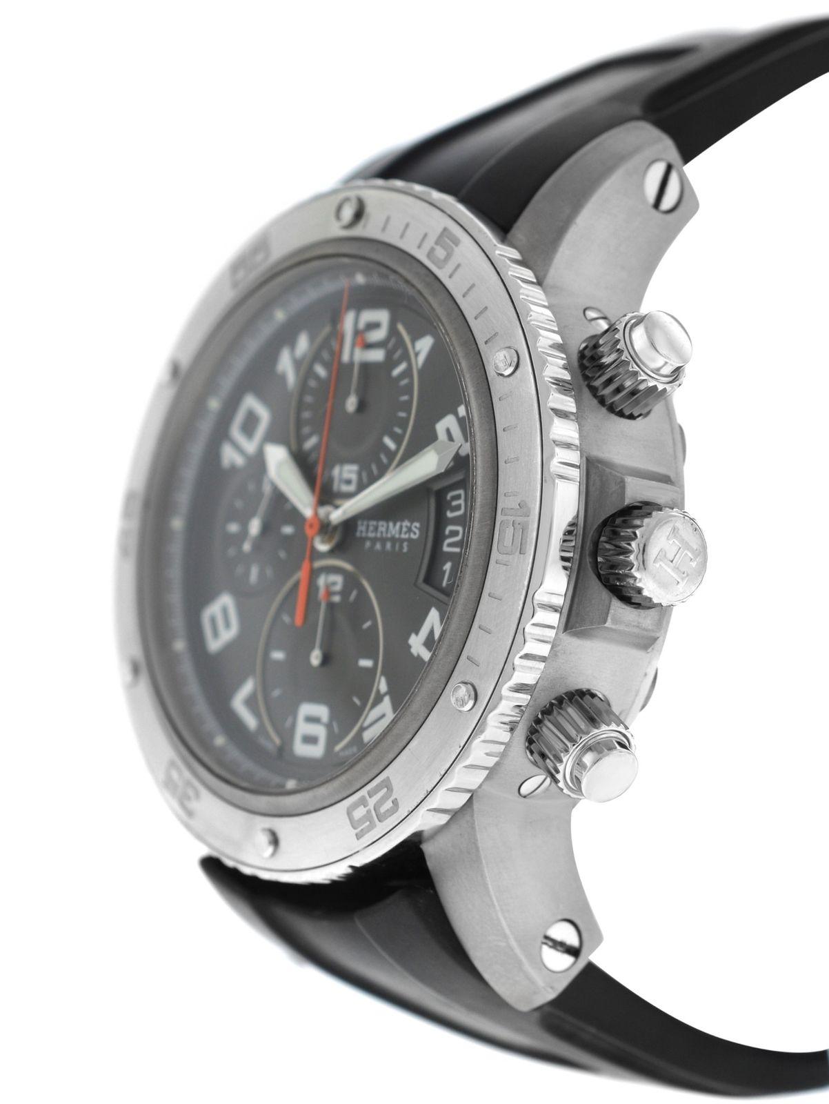 Men's Hermes Clipper Titanium Chronograph Automatic Watch 1