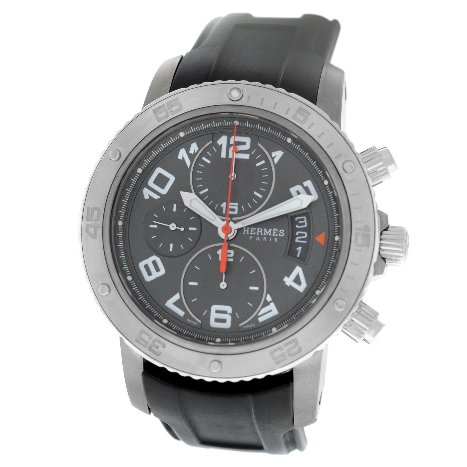 Men's Hermes Clipper Titanium Chronograph Automatic Watch