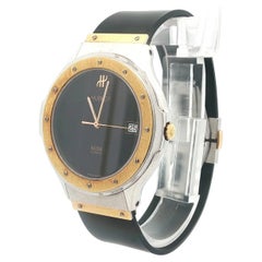 Men's Hublot MDM 38mm Stainless Steel & Gold Tone Bezel Wrist Watch Ref. 1823.2