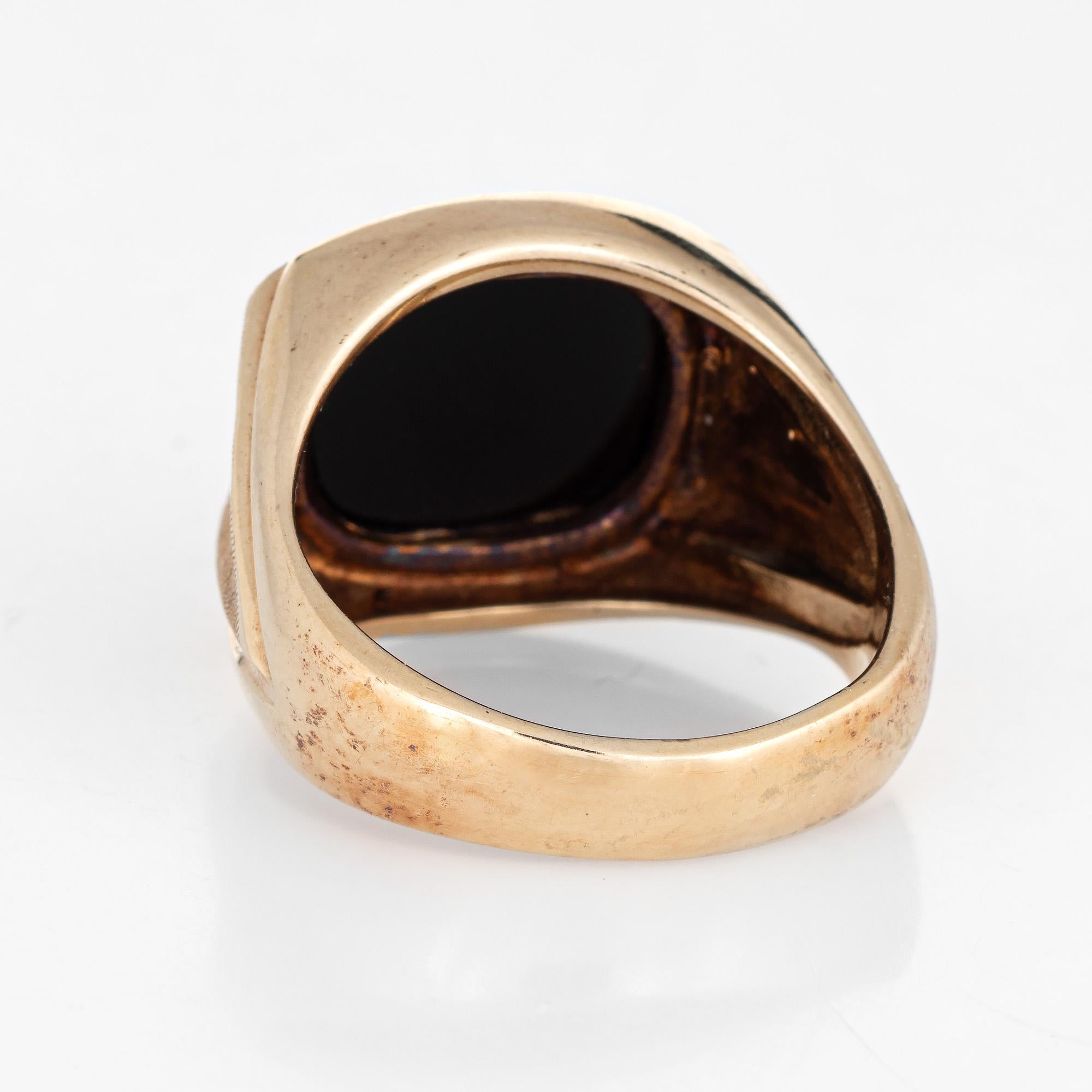 mens gold signet rings