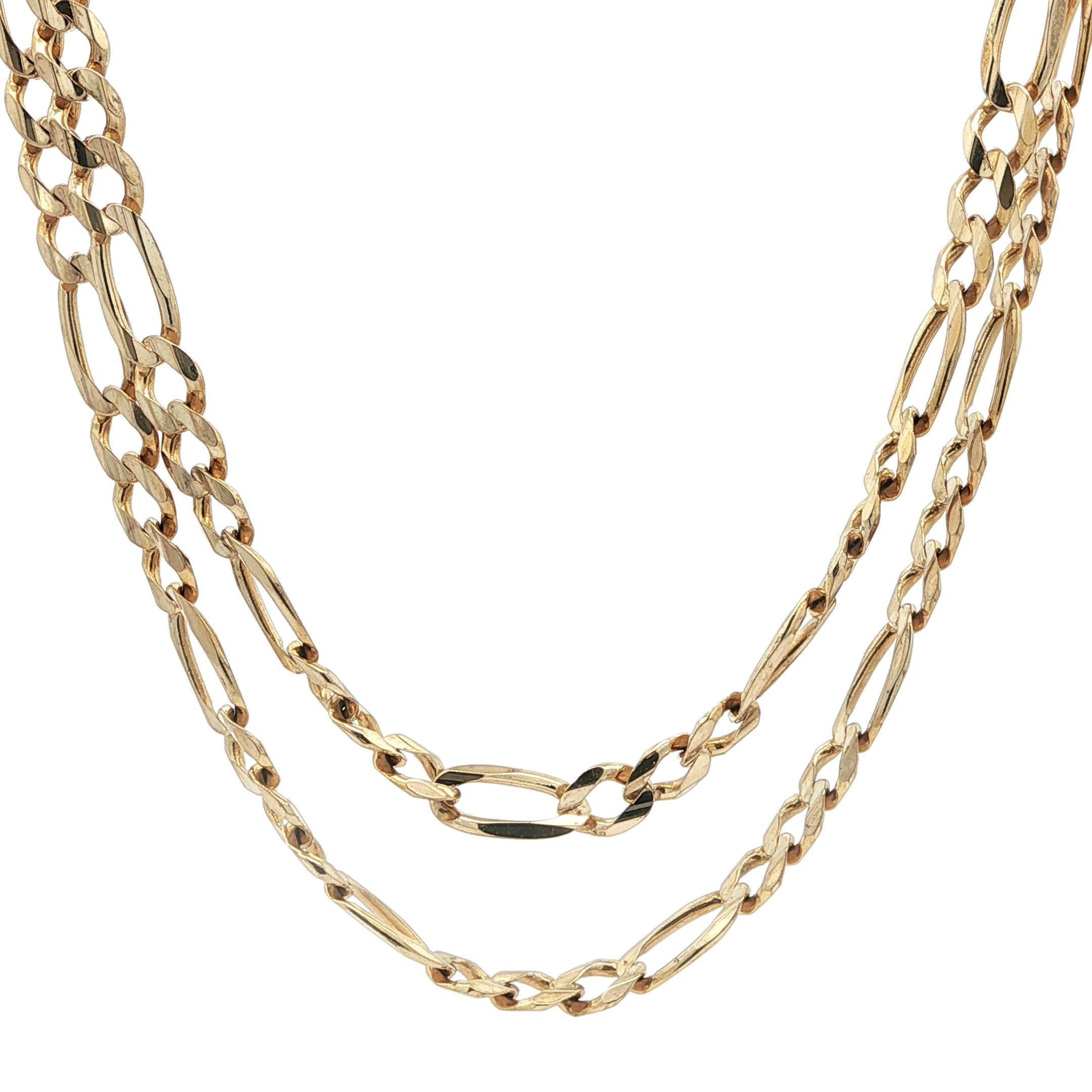 Collana da uomo in oro giallo 14k 4,6mm 22