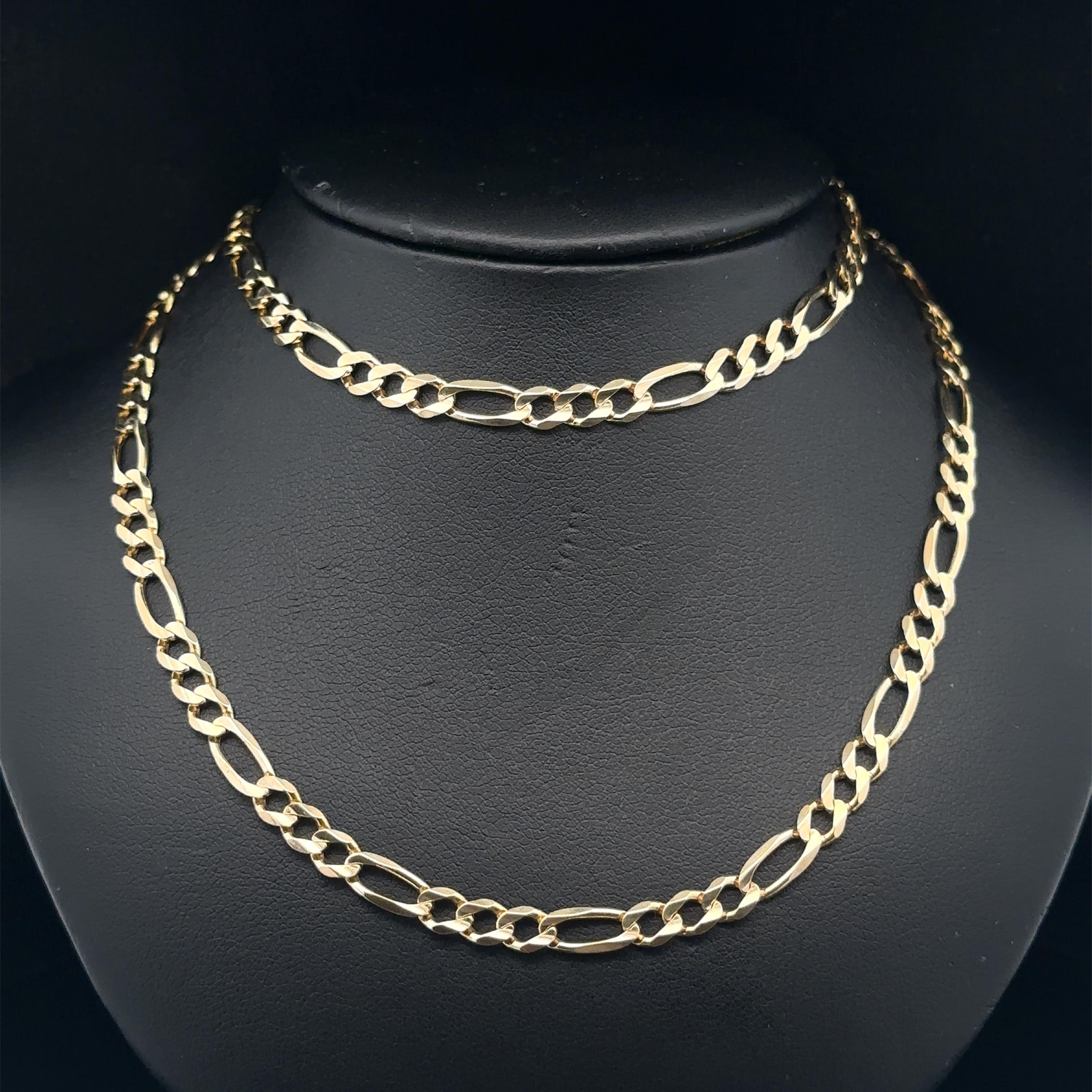 Uomo Collana da uomo in oro giallo 14k 4,6mm 22