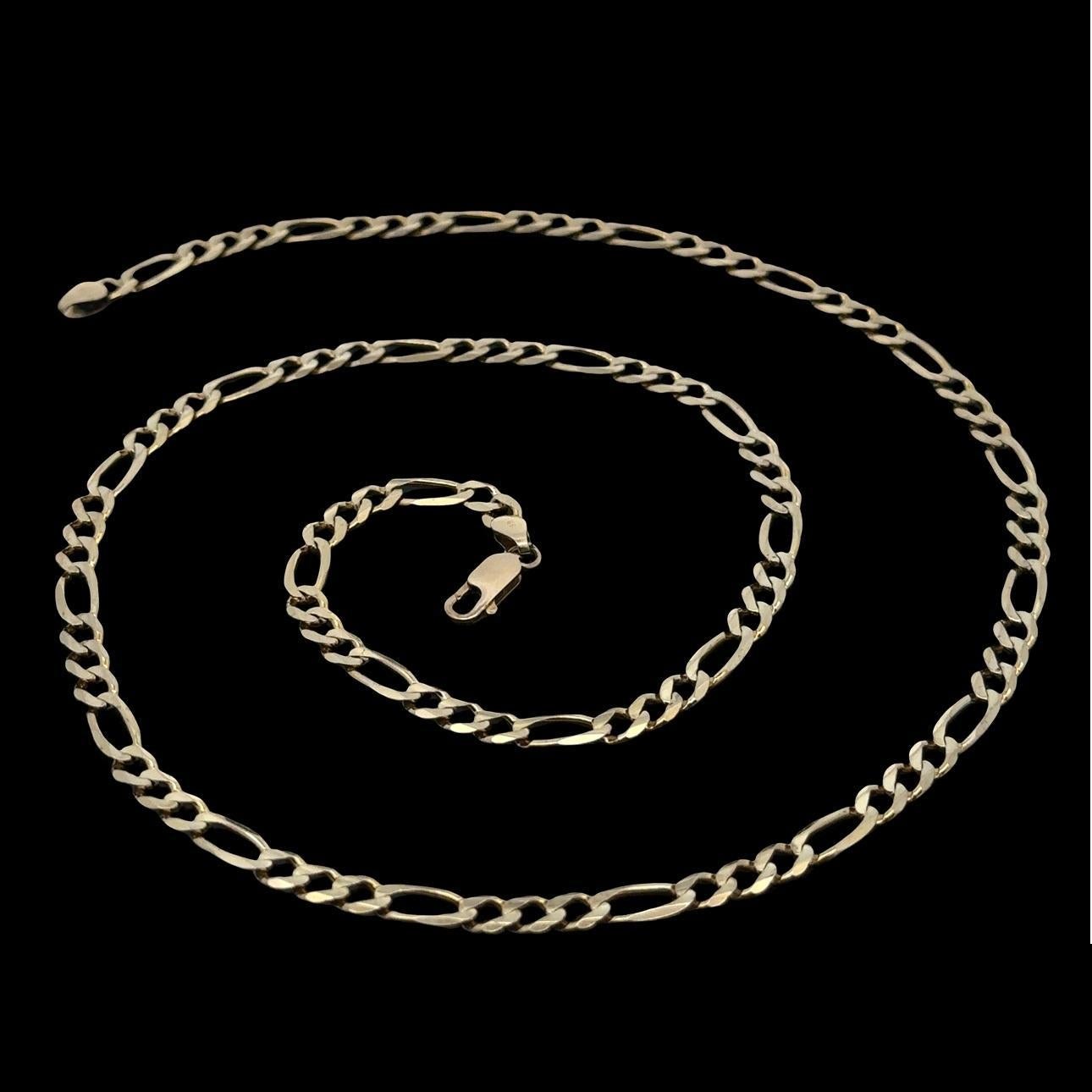 Collana da uomo in oro giallo 14k 4,6mm 22