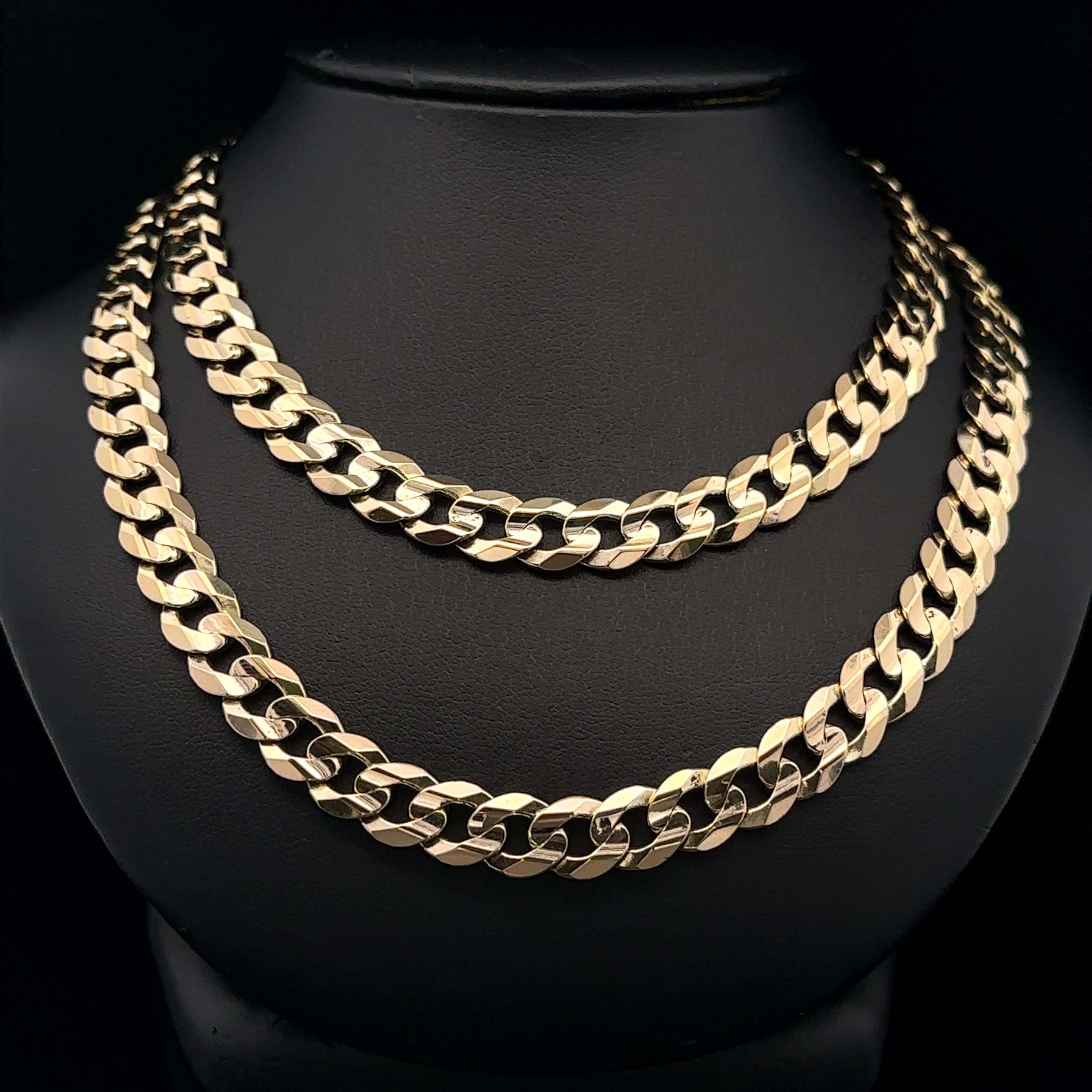 Collana da uomo in oro giallo massiccio 14k 26