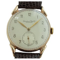 Mens IWC Calatrava C83 14k Rose Gold 35mm Manual Wind 1940s Swiss Vintage NA113