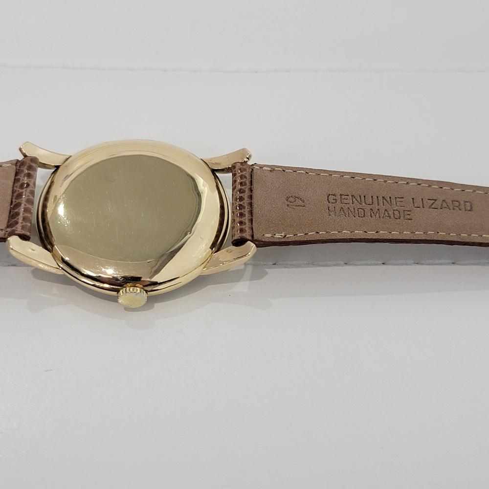Mens IWC Schaffhausen 18k Gold Manual Wind Watch 1960s Vintage RA350 For Sale 3