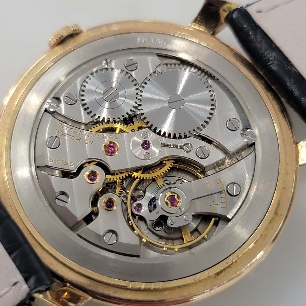 Mens IWC Schaffhausen 18k Rose Gold Manual Watch 1960s Vintage Luxury RA326 6