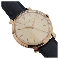 Mens IWC Schaffhausen 18k Rose Gold Manual Watch 1960s Vintage Luxury RA326