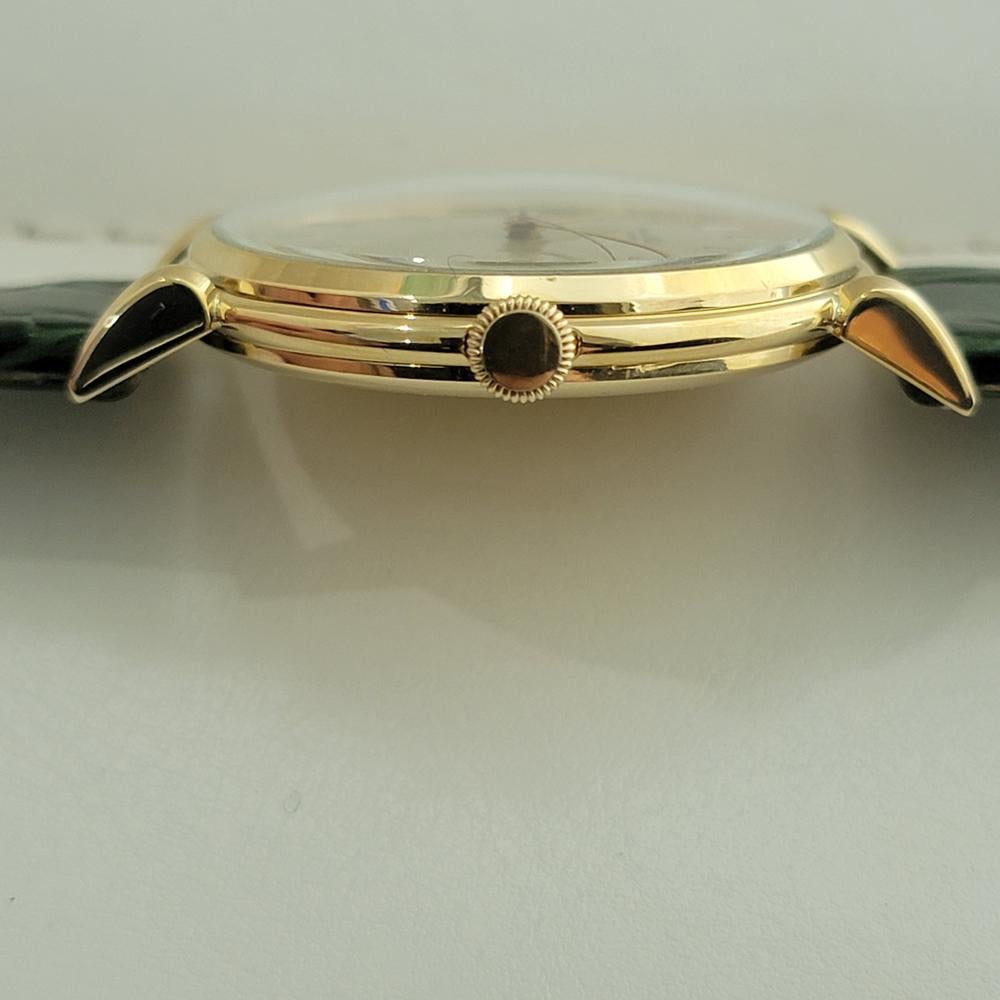 Mens IWC Schaffhausen 18k Solid Gold Jumbo 37mm Manual Wind 1960s Vintage RA440 3