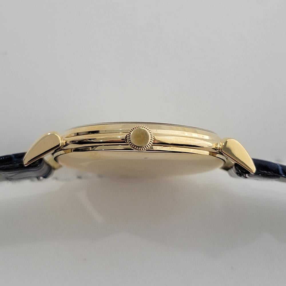 Mens IWC Schaffhausen 18k Solid Gold Jumbo 37mm Manual Wind 1960s Vintage RA440B 3