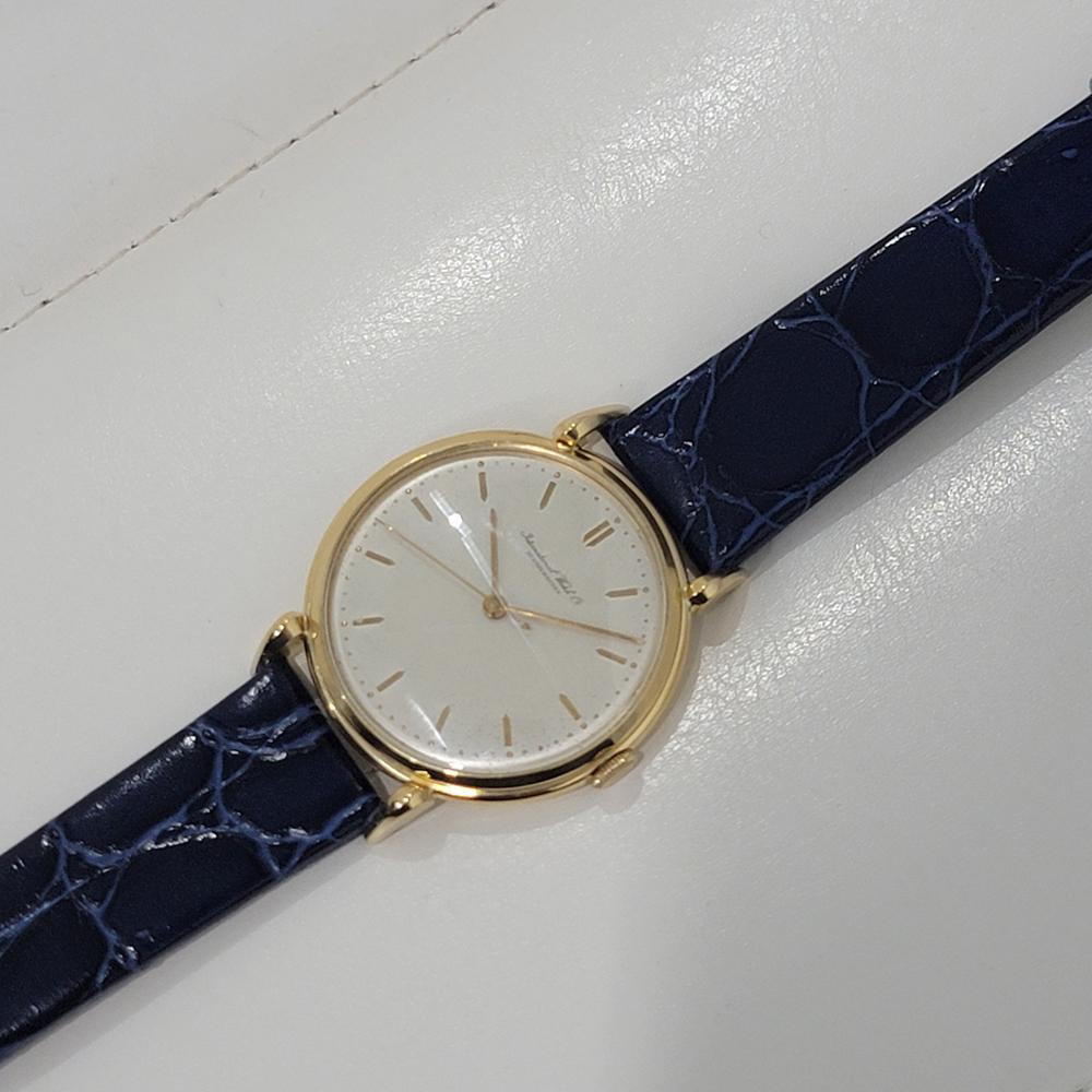 Mens IWC Schaffhausen 18k Solid Gold Jumbo 37mm Manual Wind 1960s Vintage RA440B 5