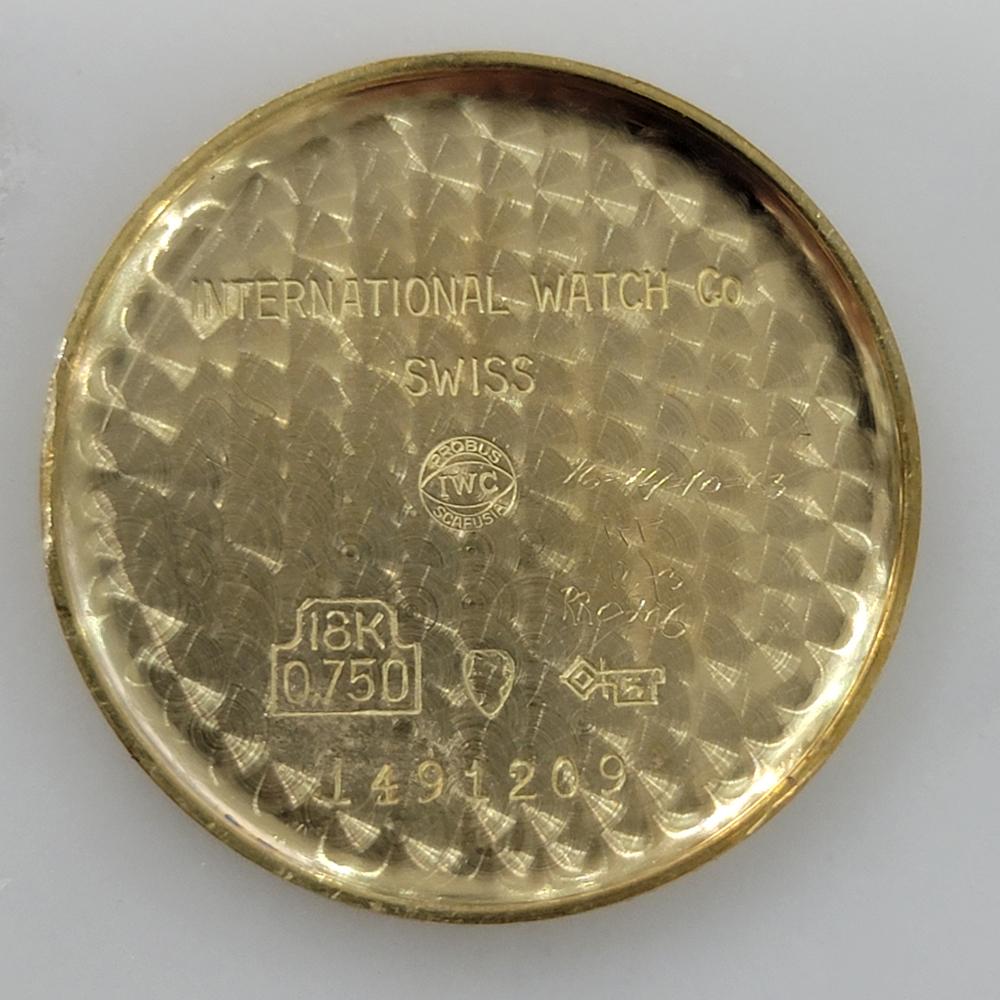 Caballero IWC Schaffhausen Deluxe 18k  Oro 34mm Viento Manual1960s Lujo Suizo RA512 en venta 8