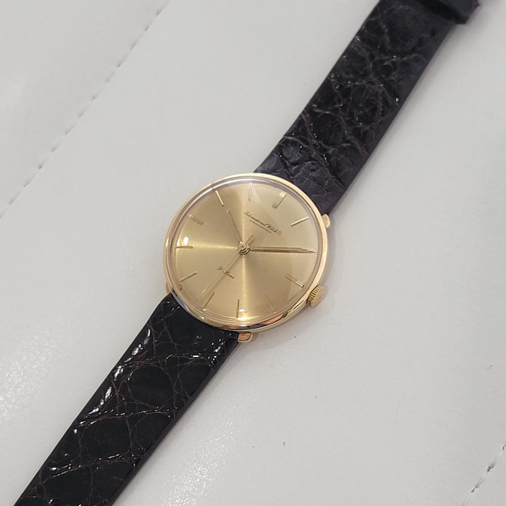Caballero IWC Schaffhausen Deluxe 18k  Oro 34mm Viento Manual1960s Lujo Suizo RA512 en venta 1