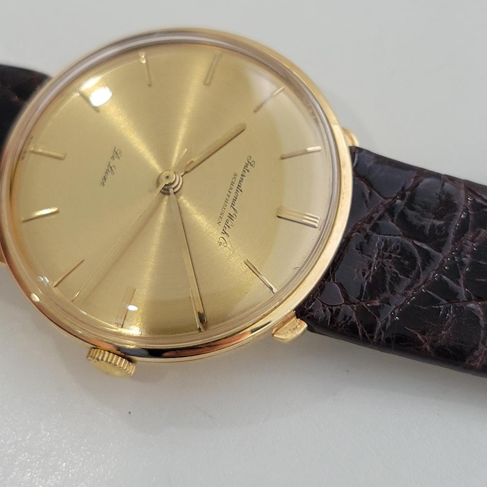 Caballero IWC Schaffhausen Deluxe 18k  Oro 34mm Viento Manual1960s Lujo Suizo RA512 en venta 3