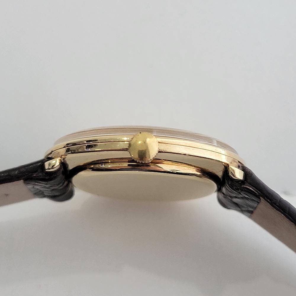 Caballero IWC Schaffhausen Deluxe 18k  Oro 34mm Viento Manual1960s Lujo Suizo RA512 en venta 5