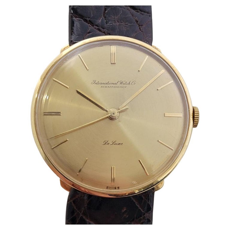 slim fit dress slacks IWC Men's 18K Solid Gold cal.89 Manual Hand-Wind Dress Watch, c.1950s –  Windsor Jewels