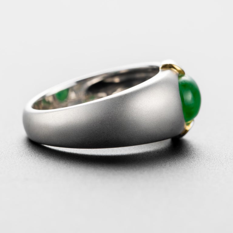 Men's Jade Ring Certified Untreated For Sale at 1stDibs