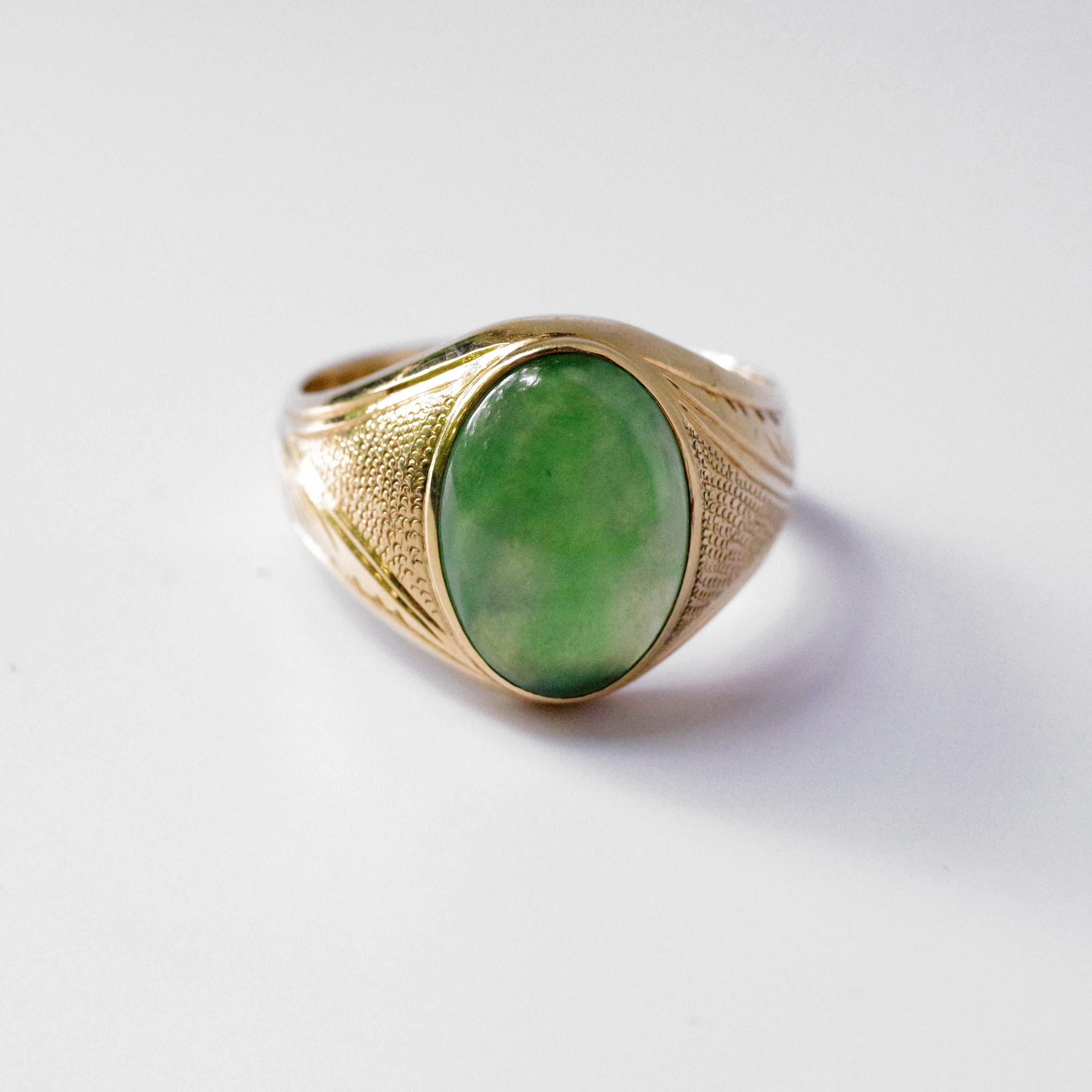 jade ring design for men