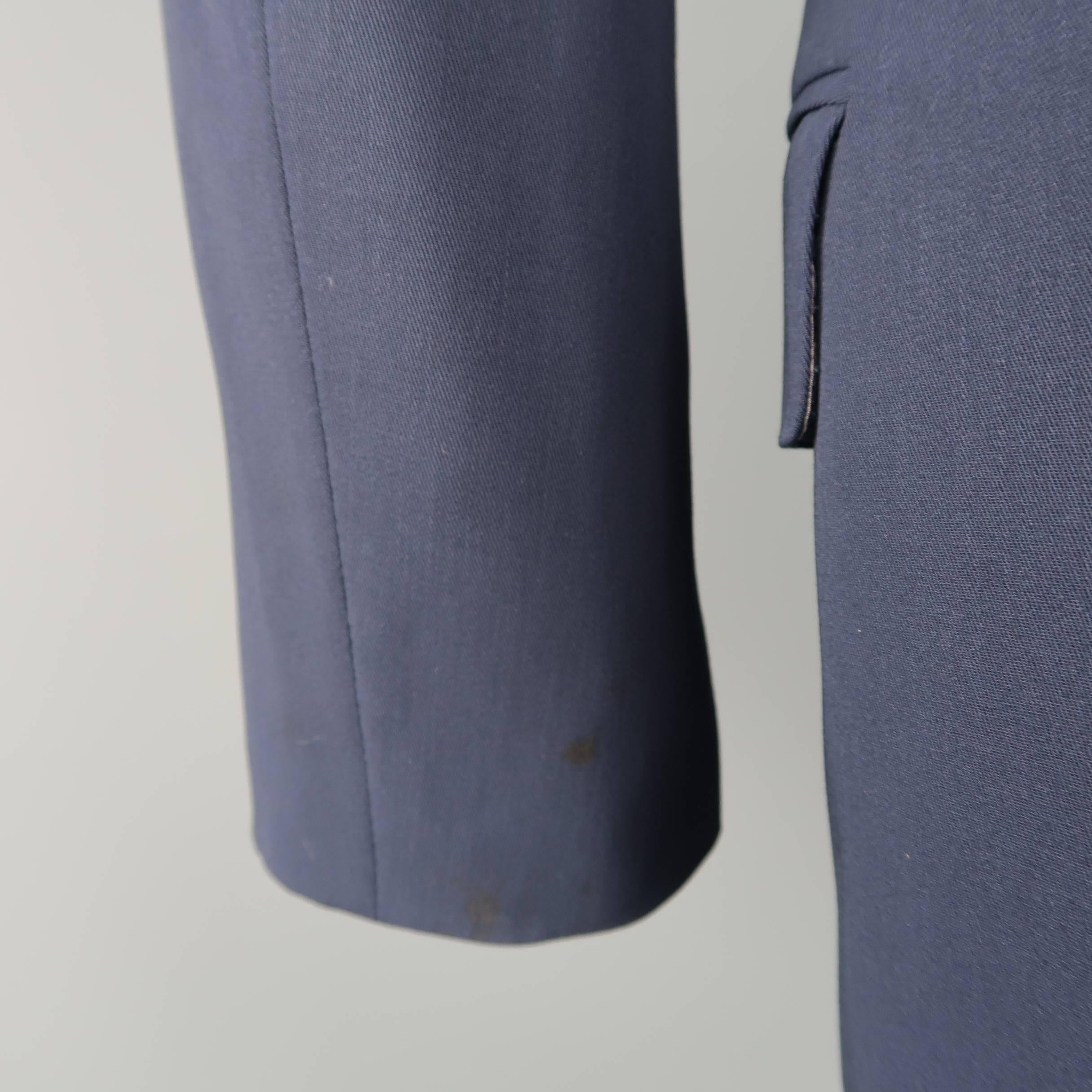 Men's JEAN PAUL GAULTIER 40 Navy Wool Double Breasted Dagger Closure Sport Coat 6