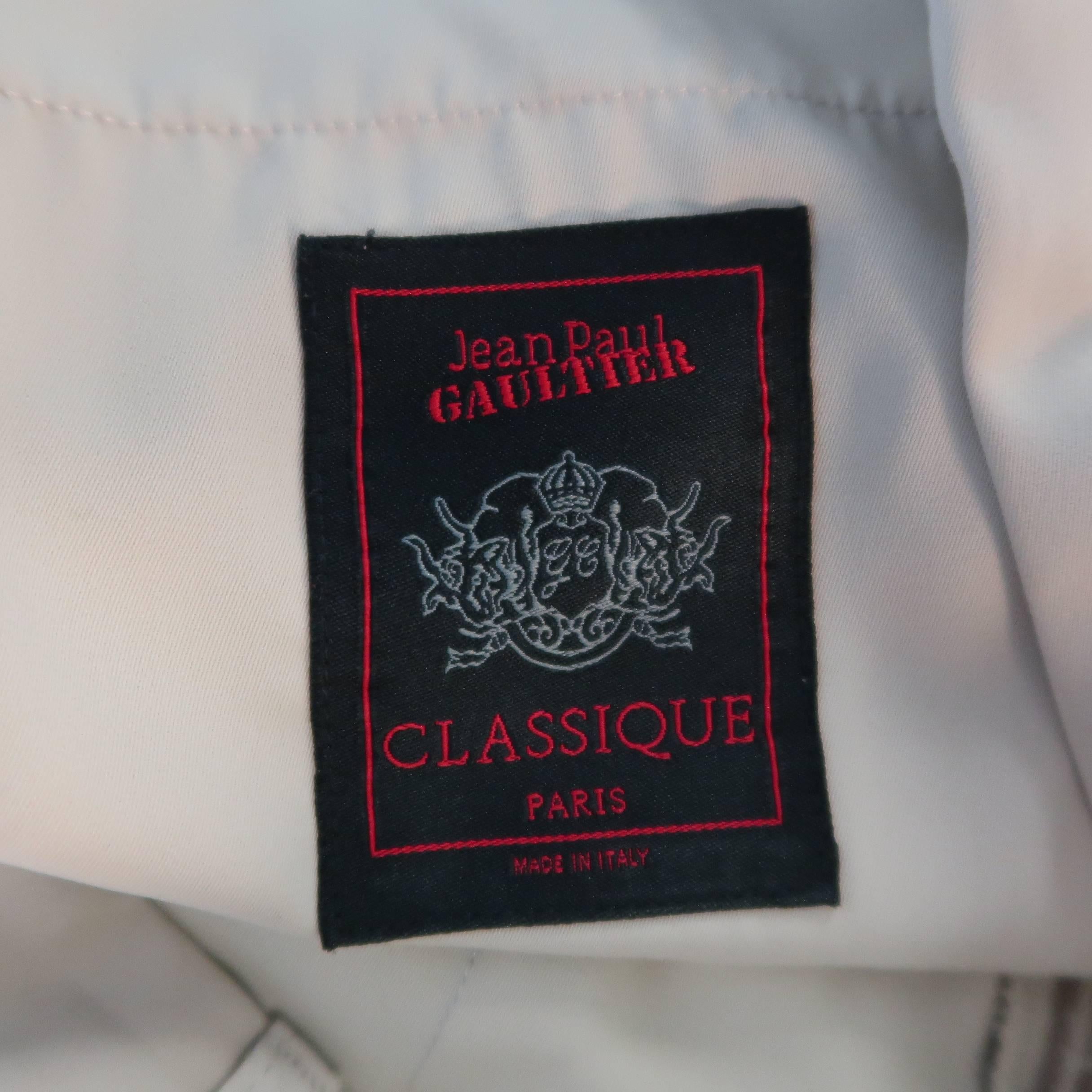 Jean Paul Gaultier Classique Men's Cream Khaki Twill Dress Pants 3