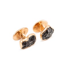 Men’s Jorge Adeler 18K Rose Gold Meteorite Nugget Cufflinks