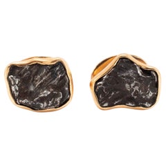 Men’s Jorge Adeler 18K Rose Gold Meteorite Nugget Cufflinks