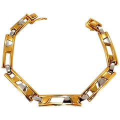 Herrenarmband „Kinetic Sliding“ mit geometrischem Muster, 14 Karat*