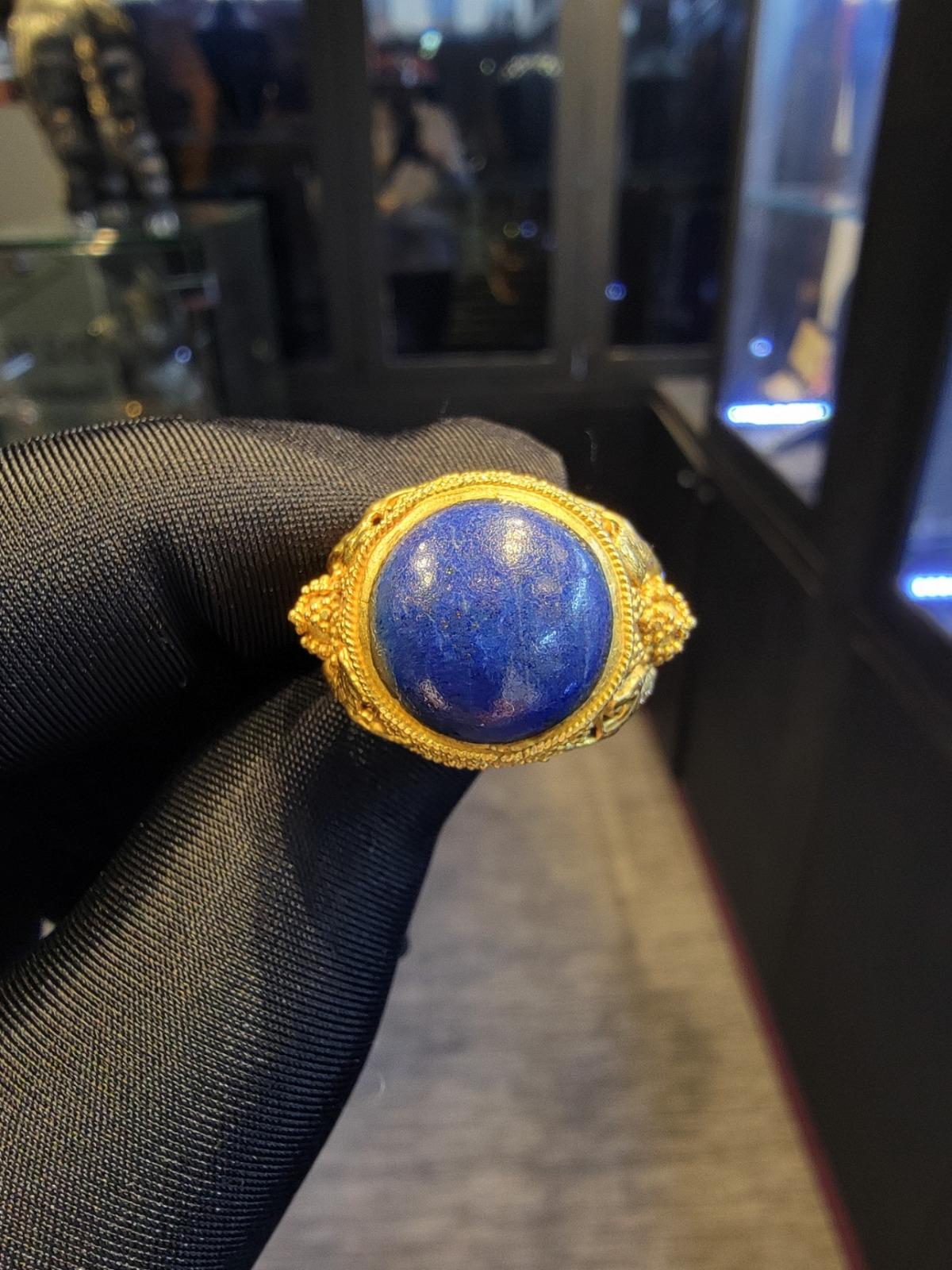 gold lapis lazuli