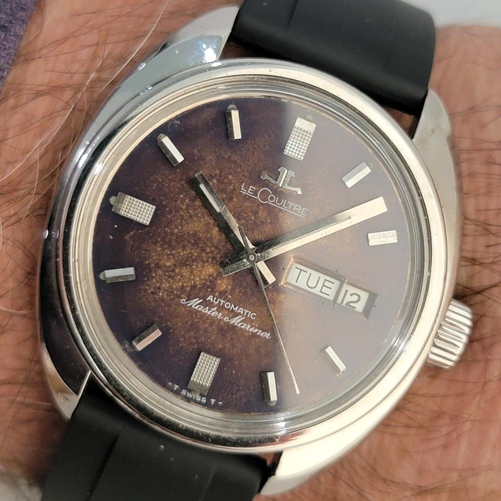 Mens LeCoultre Master Mariner cal 1902/03 38mm Day Date Automatic 1970s NA123 For Sale 9