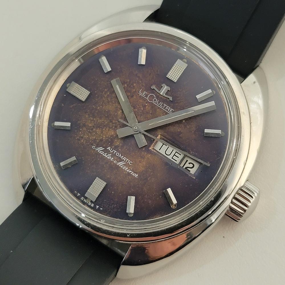 Men's Mens LeCoultre Master Mariner cal 1902/03 38mm Day Date Automatic 1970s NA123 For Sale