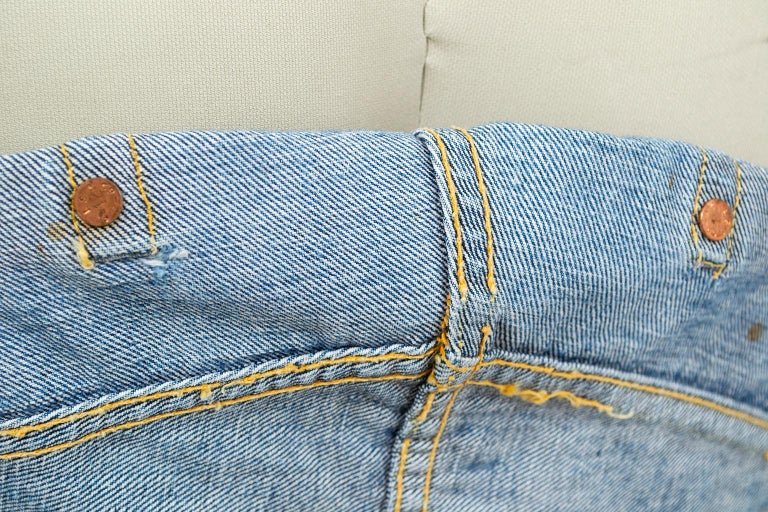 Men's Levi Strauss 501XX Denim Jeans with Hidden Rivets â size 32 x 38, 1962-64 at 1stDibs