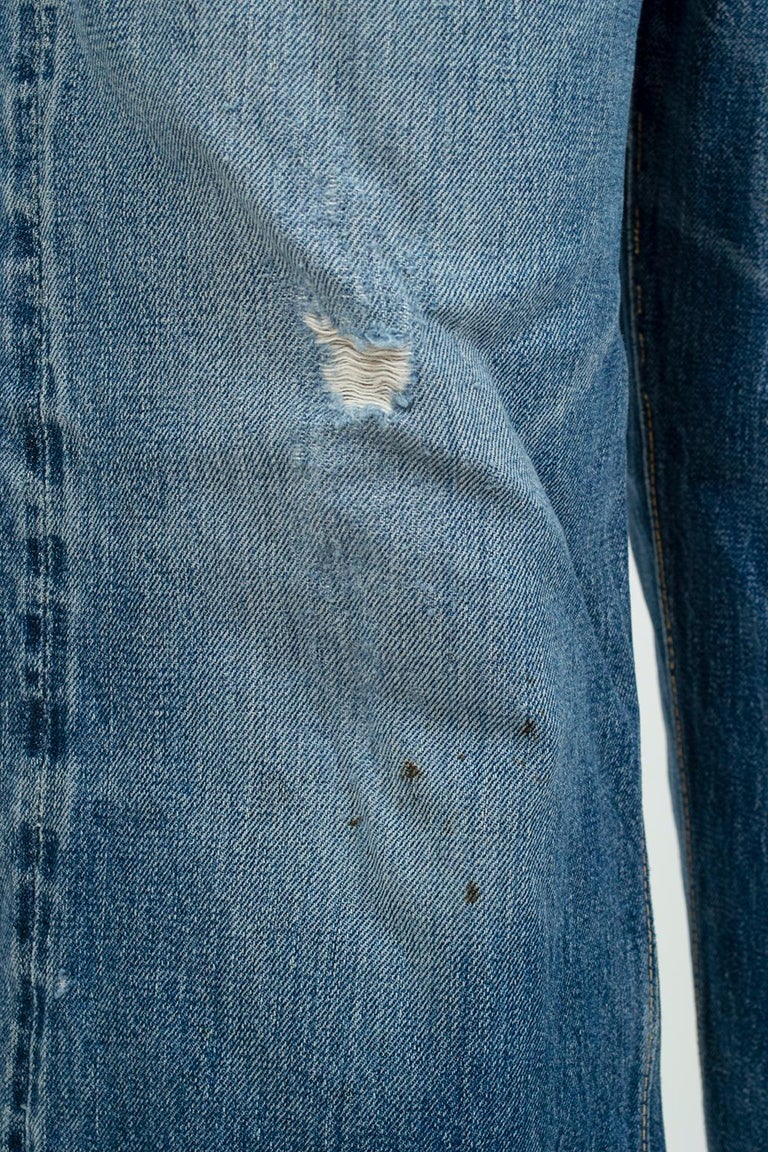 Men's Levi Strauss 501XX Denim Jeans with Hidden Rivets size 32 x 38