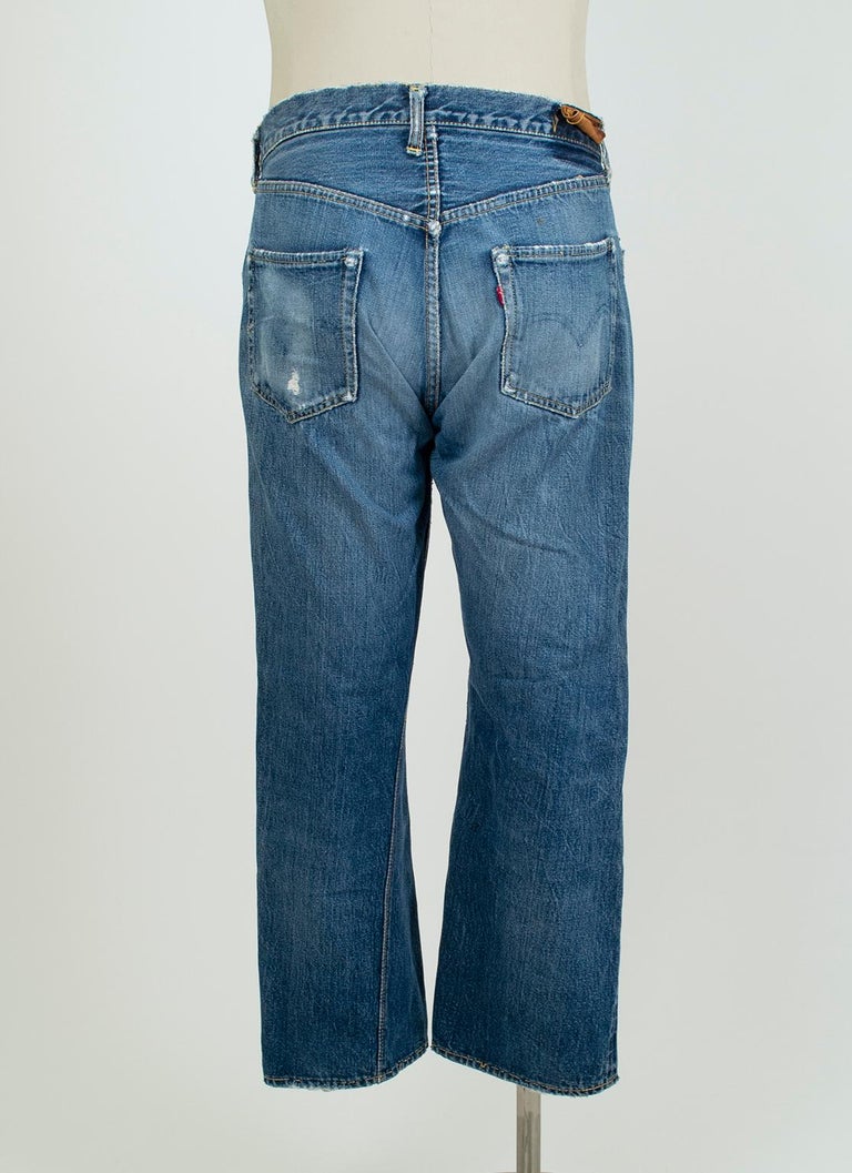 Men's Levi Strauss 501XX Denim Jeans with Hidden Rivets – size 32 x 38,  1962-64 at 1stDibs