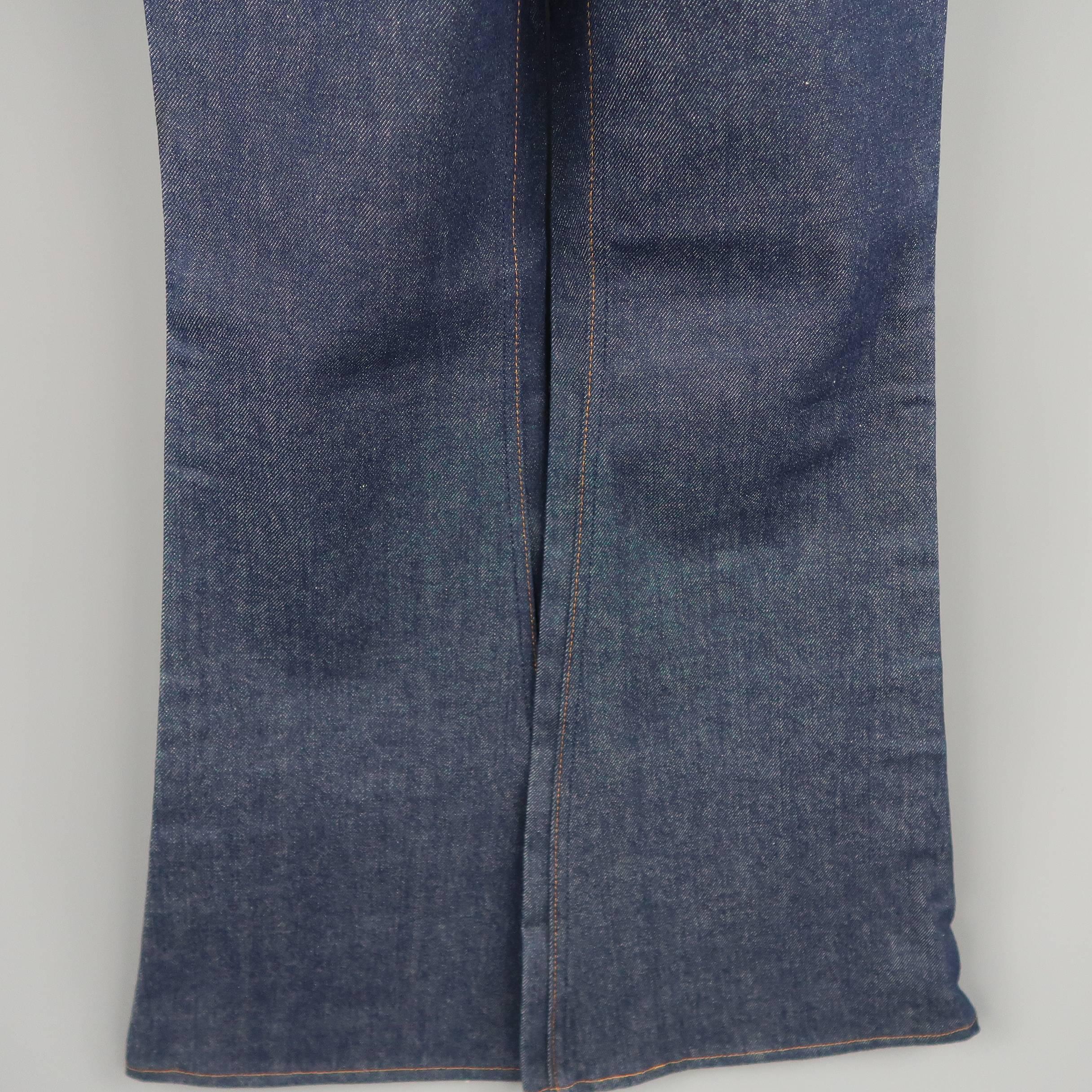 contrast stitch jeans mens