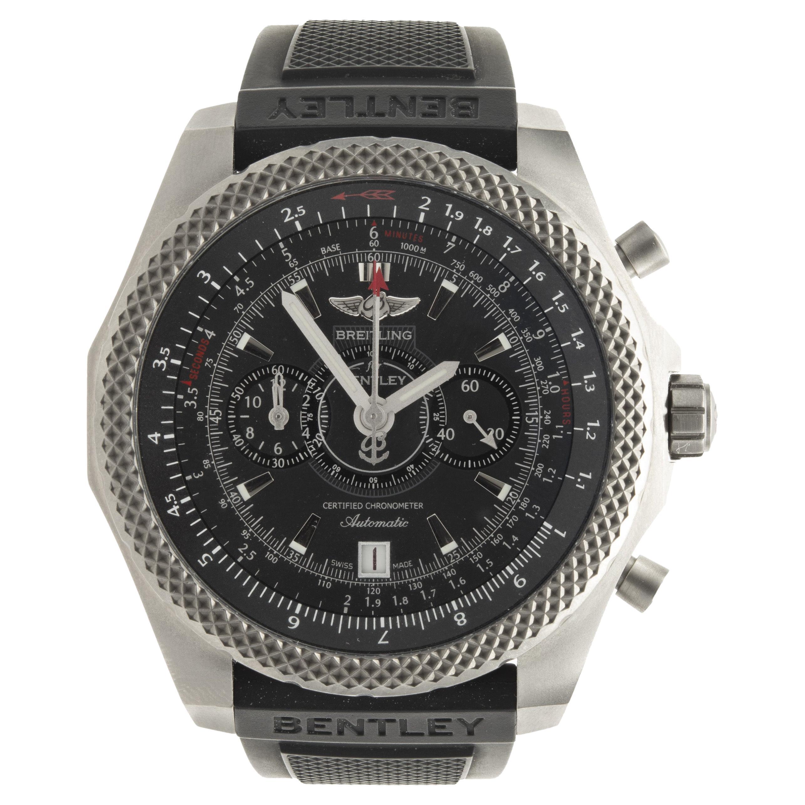 Mens Limited Series Breitling for Bentley Titanium Supersports Lightbody Watch