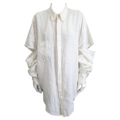 Camisa club de lino de doble manga para hombre, años 80 Susanne Bartsch