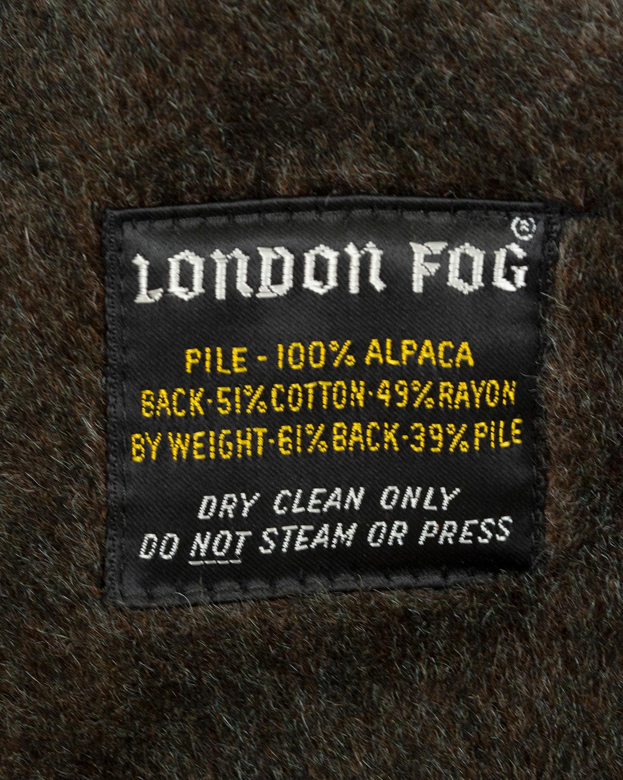 Men’s London Fog Khaki Trench Raincoat with Removable Alpaca Lining–40/42, 1950s 8