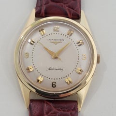 Longines 2310SW Uomo Oro massiccio 18k 34mm Orologio automatico da sera 1950s Swiss NA114