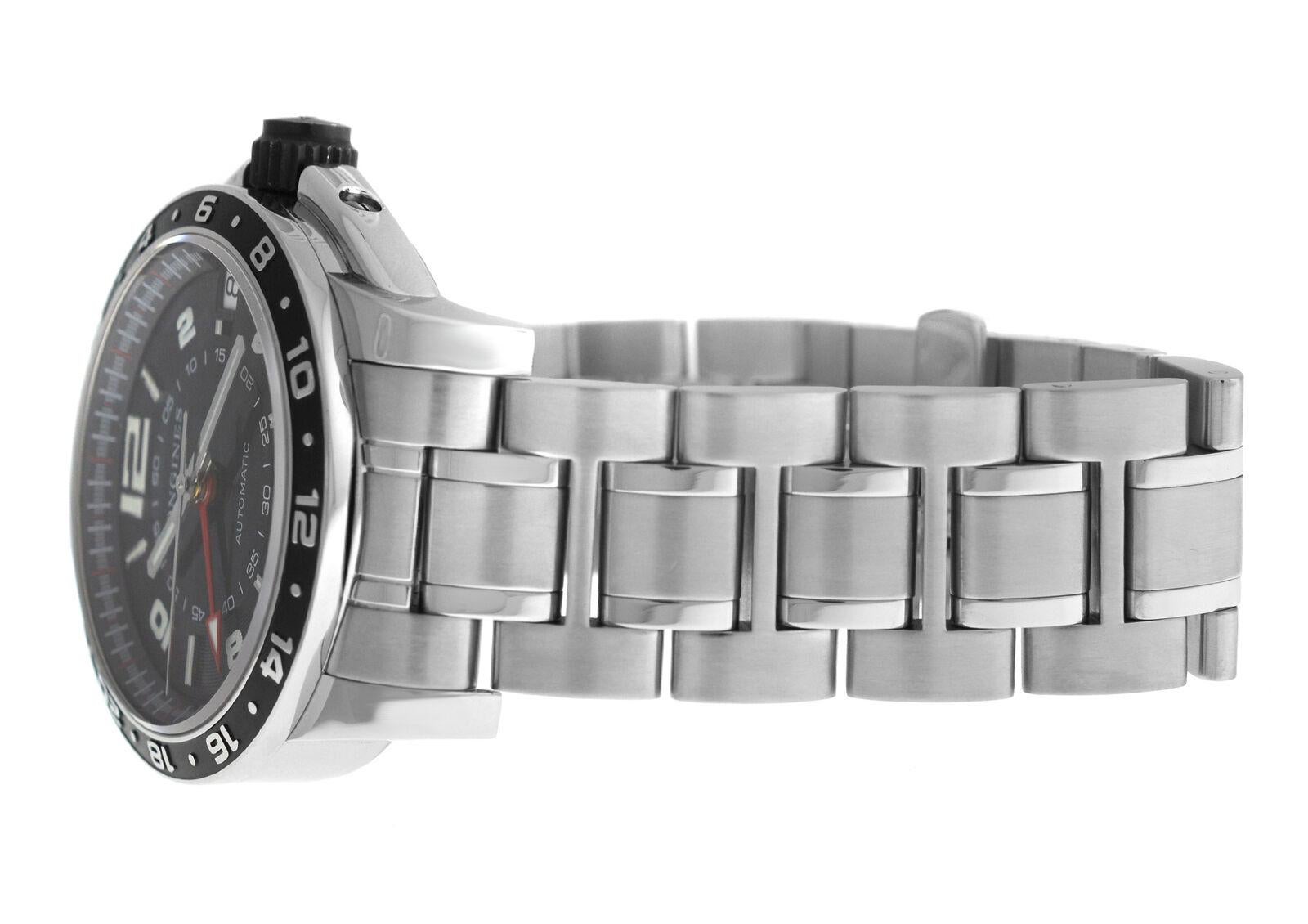 Men's Longines Admiral GMT L3.668.4.56.6 Steel Automatic Watch For Sale 2