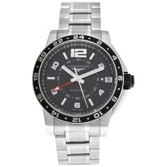 Used Men's Longines Admiral GMT L3.668.4.56.6 Steel Automatic Watch