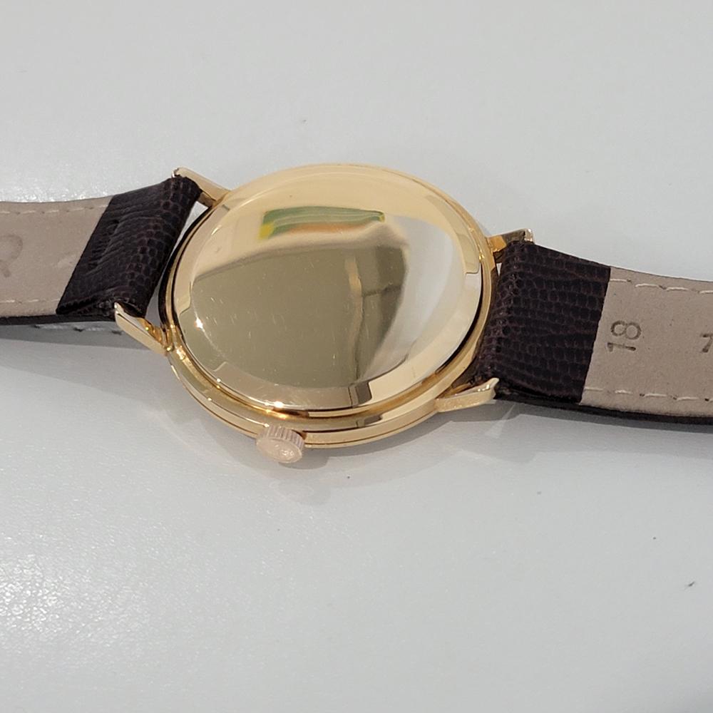 Mens Longines cal 30L 18k Gold Manual Wind Dress Watch 1950s Swiss Vintage NA119 6