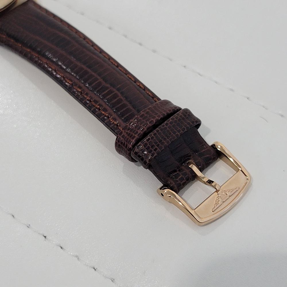 Mens Longines cal 30L 18k Gold Manual Wind Dress Watch 1950s Swiss Vintage NA119 4