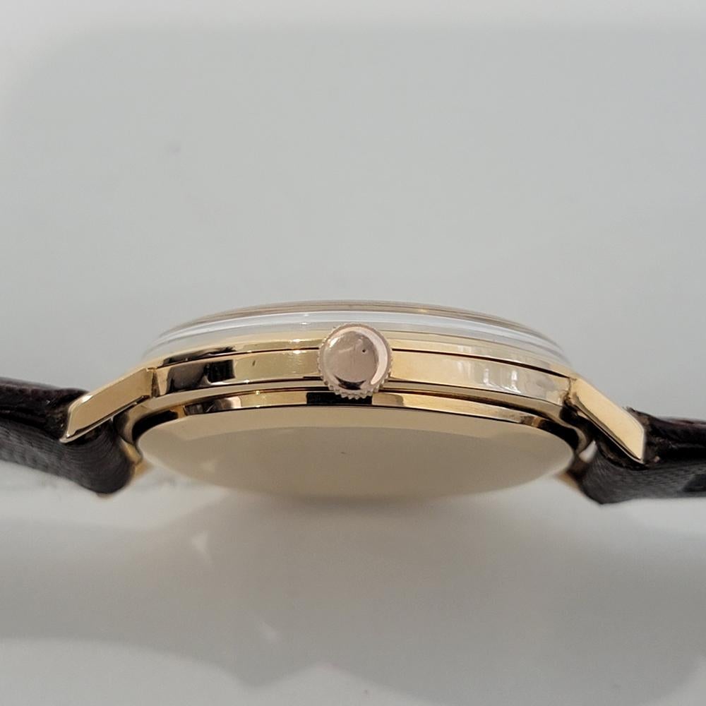 Mens Longines cal 30L 18k Gold Manual Wind Dress Watch 1950s Swiss Vintage NA119 5