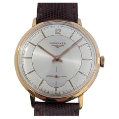 Orologio da uomo Longines cal 30L oro 18k a carica manuale 1950s Swiss Vintage NA119