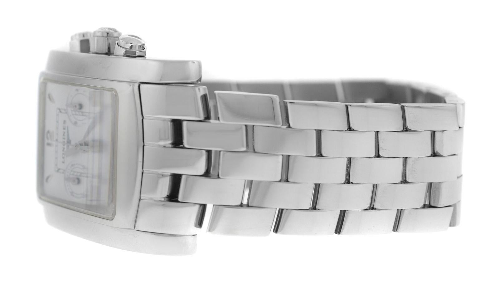 Men's Longines Dolce Vita Date Steel Quartz Watch 2